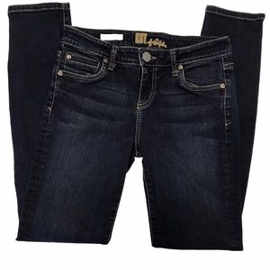 KUT from the Kloth Diana Skinny Jeans Dark Wash Cotton Blend Stretch Siz…